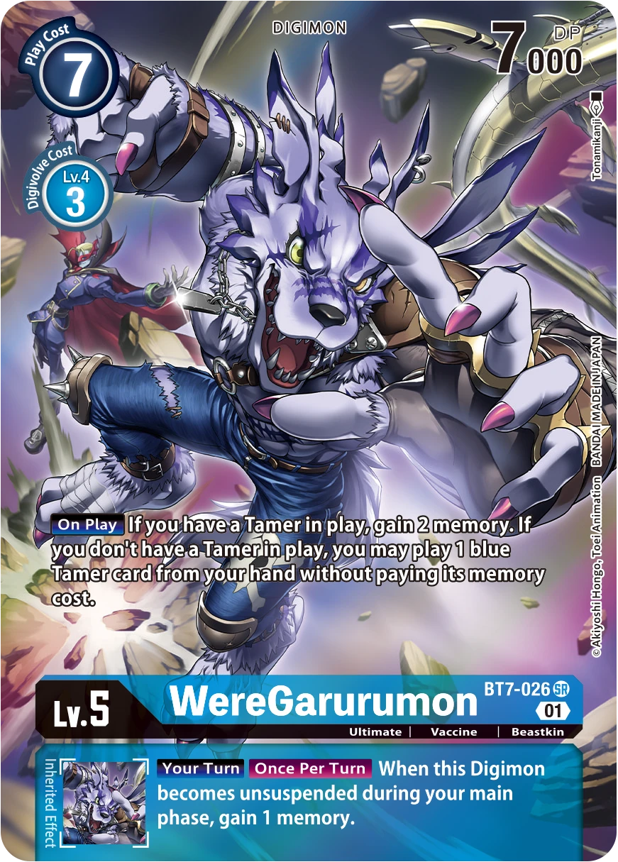 Digimon Karte Bt Alt Weregarurumon Game Kiwi